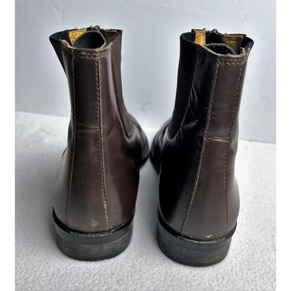 Equestrian 0910-B Women's Brown Leather Zip Front Horse Riding Boots Size US 7 - Picture 2 of 8